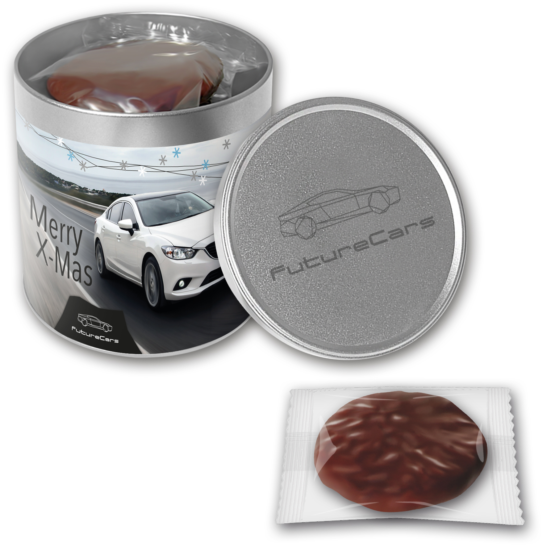 Oblatenlebkuchen Schoko in Schmuckdose