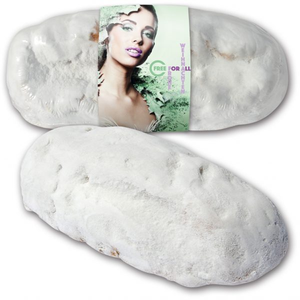 Christstollen 1000g mit bedruckter Banderole