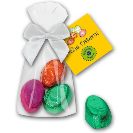 Pralinen - Nougateier im Glanzbeutel