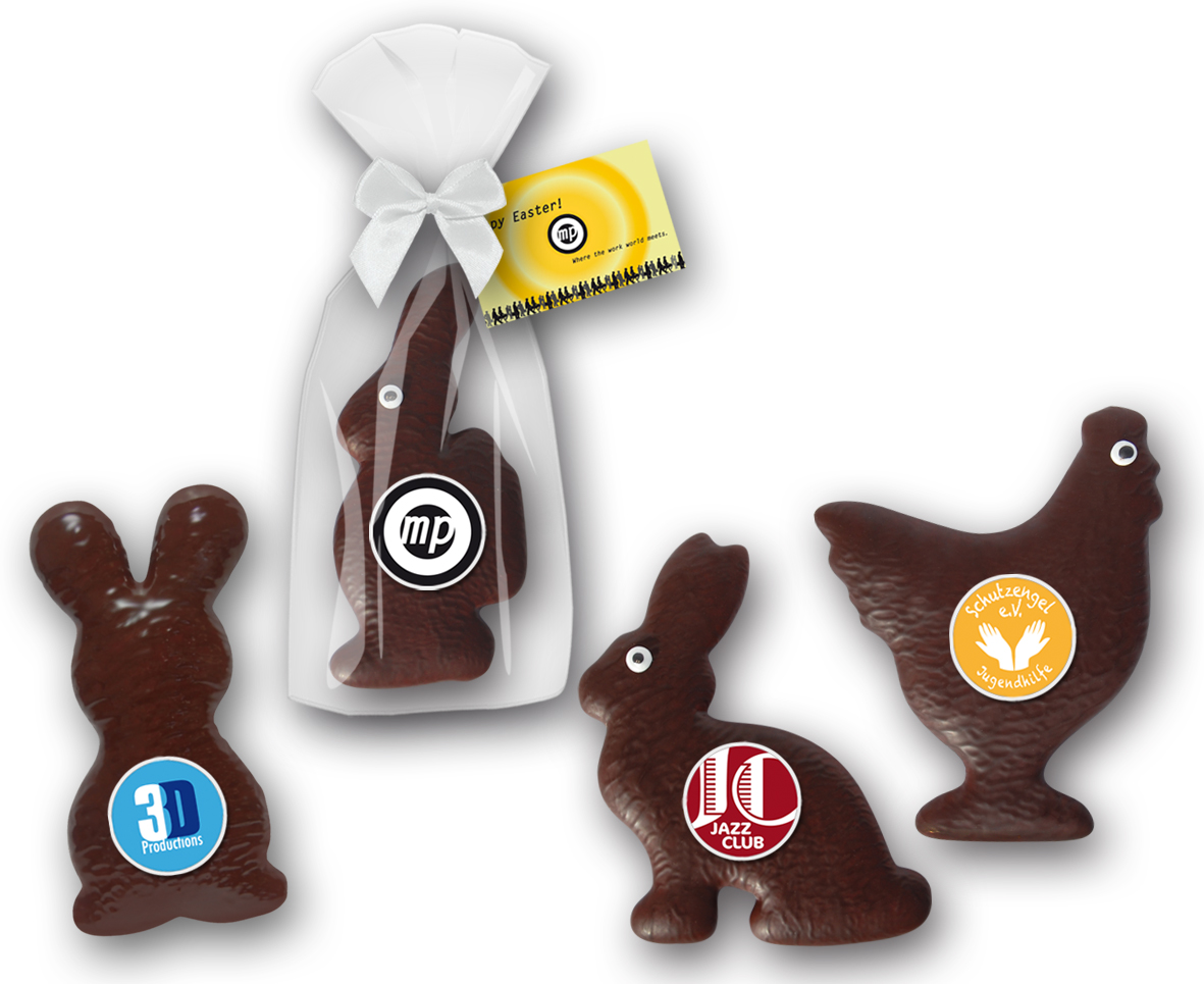 Honigosterbrotfiguren Schoko