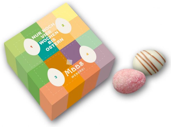 4er Trüffelpralineneier Schmuckpackung