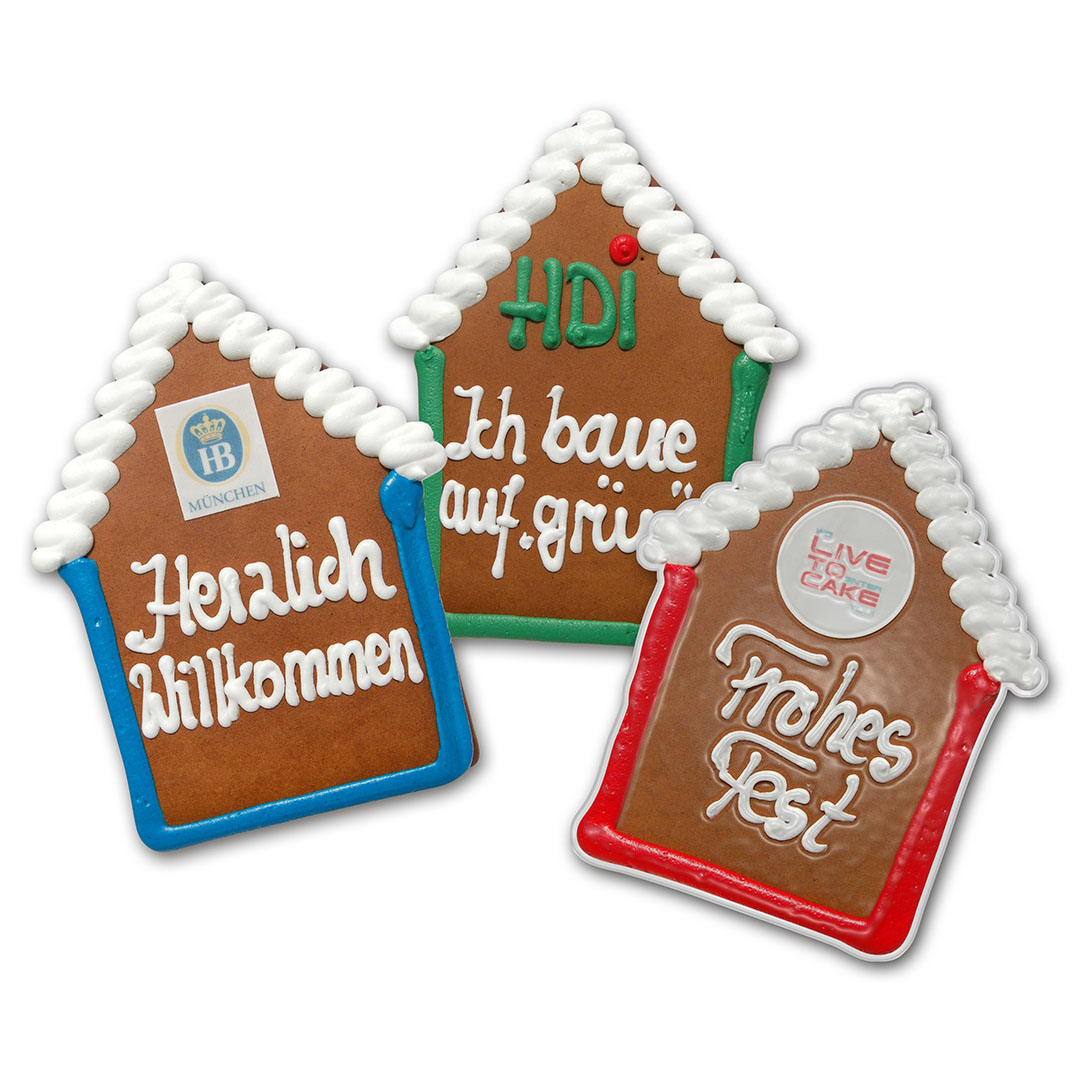 Lebkuchenhaus flach groß