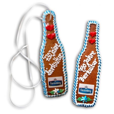 Lebkuchenflasche mit Logo