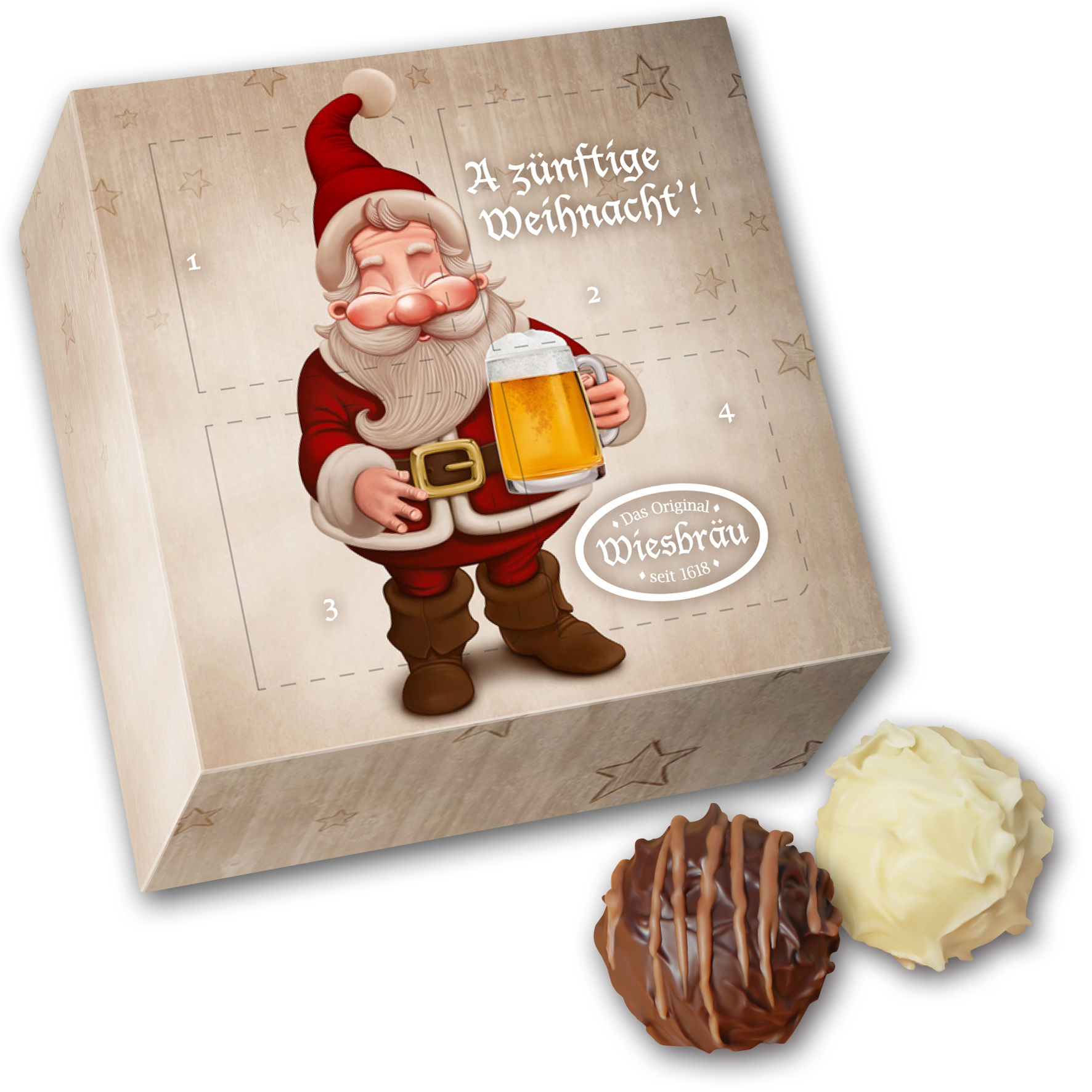 Trüffeladventskalender 4er