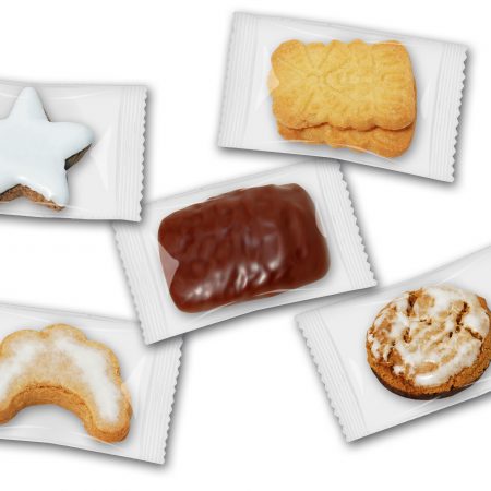 Weihnachtsgebäck einzeln verpackt lose