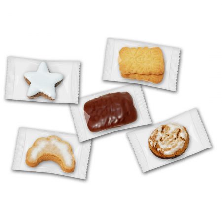 Weihnachtsgebäck einzeln verpackt lose
