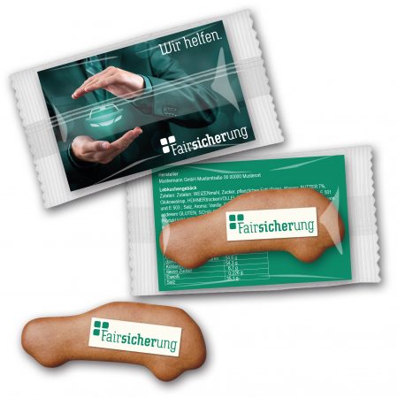 Lebkuchenauto mit Logo