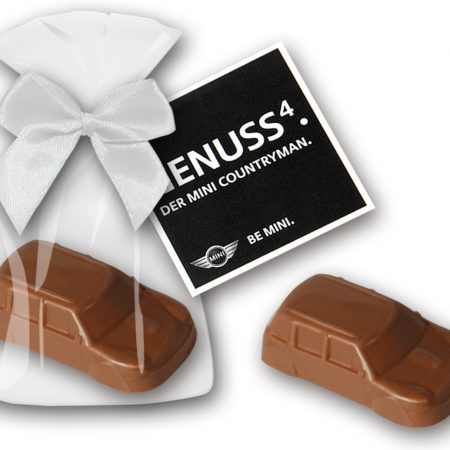 Sonderform Schokolade in Glanzbeutel