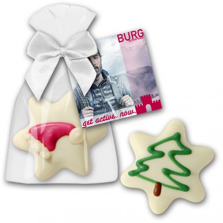 Vanillesterntrüffel groß mit Handdekor