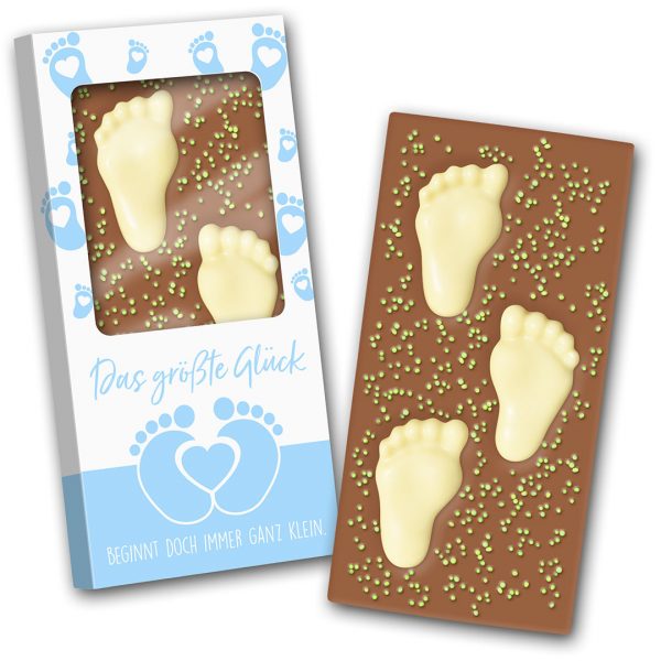 Baby Schokolade hellblau 140g