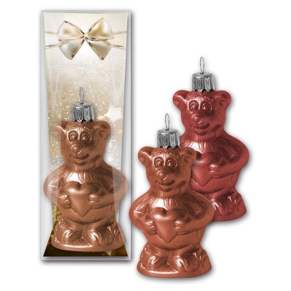 Christbaumkugel Herzbärchen 30g